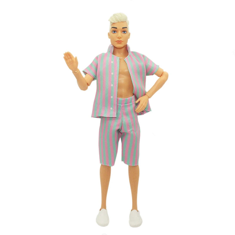 New 30cm Height Female/ Male Doll Couple Doll With Clothes Suit Dress Up Toys for Children