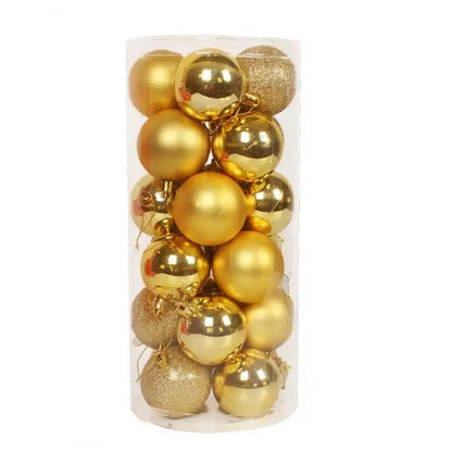 24/36pcs Christmas Ball Christmas Tree Ornament Home Christmas Hanging Pendant New Year Party Decoration Gift Navidad