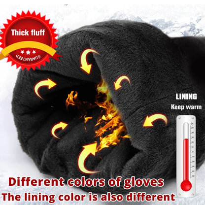 Classic Pleated Leather Gloves Women Color Real Leather Gloves Women Sheepskin Genuine Leather Winter Gloves Women-2081