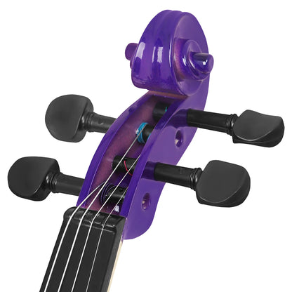 4/4 Purple Violin Present Suitable Music Course Study With Practical Parts Violin Beginner Professional Level Examination