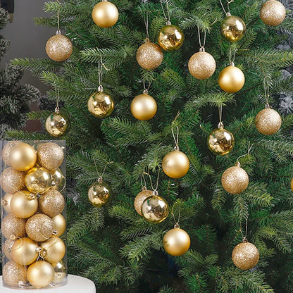 24/36pcs Christmas Ball Christmas Tree Ornament Home Christmas Hanging Pendant New Year Party Decoration Gift Navidad