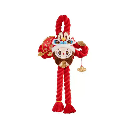 The Monsters Labubu Golden Snake New Year Series Plush Door Hanging Trendy Character Peripherals Room Decoration New Year Gifts