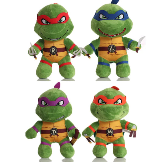25CM Teenage Mutant Ninja Turtles TMNT Action Figure Pillow Doll Toys Cute Soft Room Decoration Birthday Gift for Children