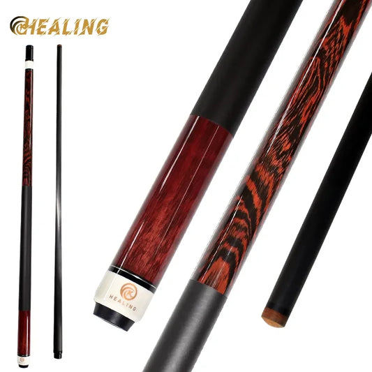 Billiard Cue Carbon Fiber Technology Billiard Stick 12.4mm Pigskin Tip Radial Joint 1474mm/58"  19-21oz Play/Break/Snooker Pool