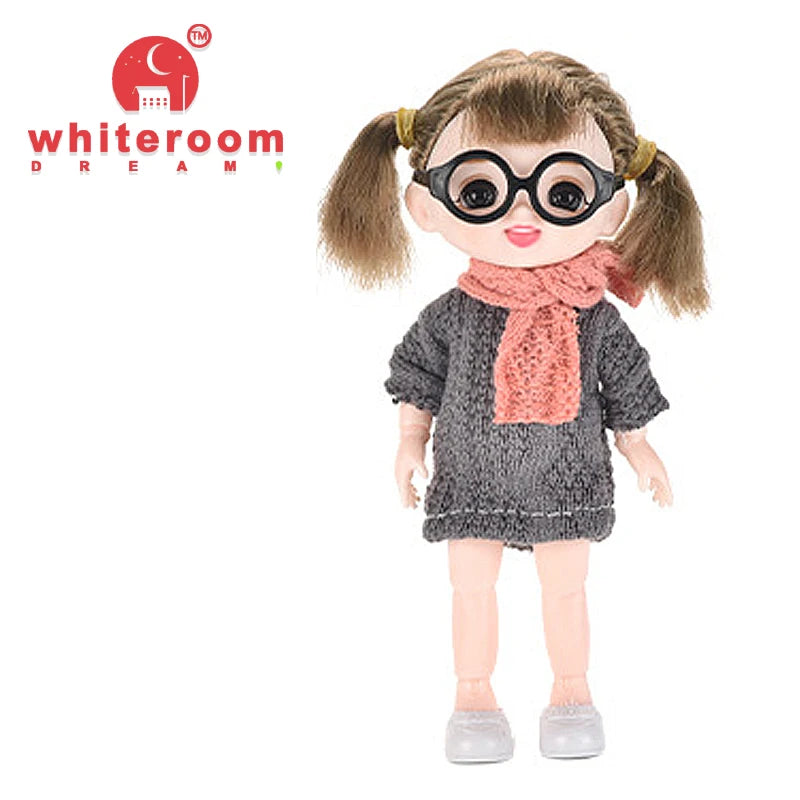 Doll for Girl Baby Doll Toys Children Kid Boy Toy PC Lover Holiday Gift Full Set Bjd 1/12 Mini Dolls Baby Clothes Dress Up