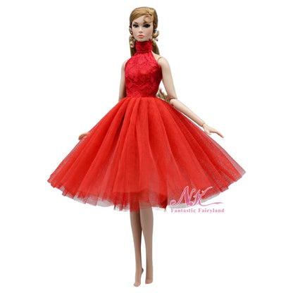 1 Pcs Fashion Hoodie Dress  for Barbie Doll Clothes Winter Jacket  Parka Coat Outfit for 1/6 BJD Doll Accessories JJ