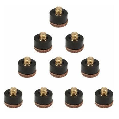 5/10Pcs Screw in Cue Tips Snooker Pool Billards Tip Head Replacement Parts Economic Pool Table Club Snooker Cue Accessories