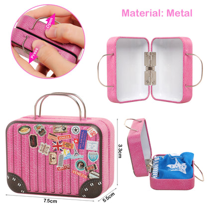 Doll Accessories Clothes Jewelry Luggage Suitcase Dollar Mini Plastic Toiletries Computer for 11.5 Inch Barbiees BJD Glasses Toy