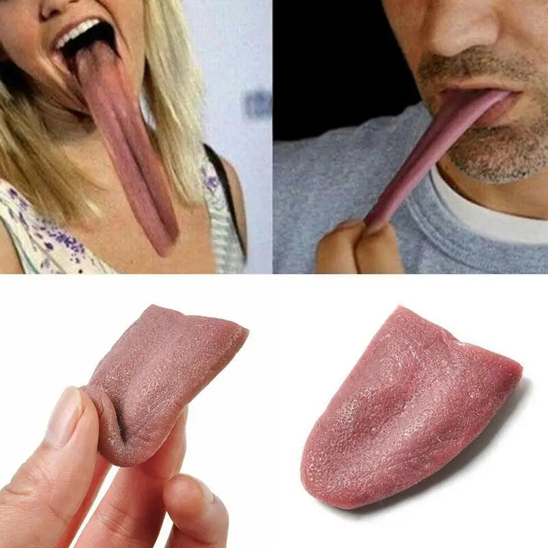 1 Pcs Horrible Stretchable Tongue Realistic Magic Tongue Fake Tongue Specially Function for Halloween Decompression Toy