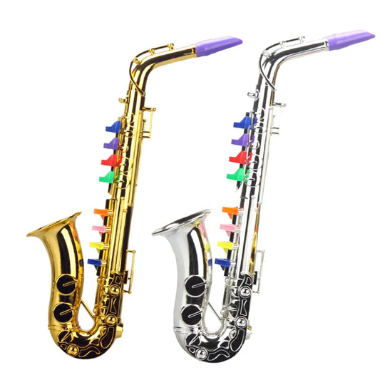Toy Saxophone Kids Musical Instruments Wind and Brass Musical Instruments Teaching Songs for Toddlers for Kids Safety Tested BPA