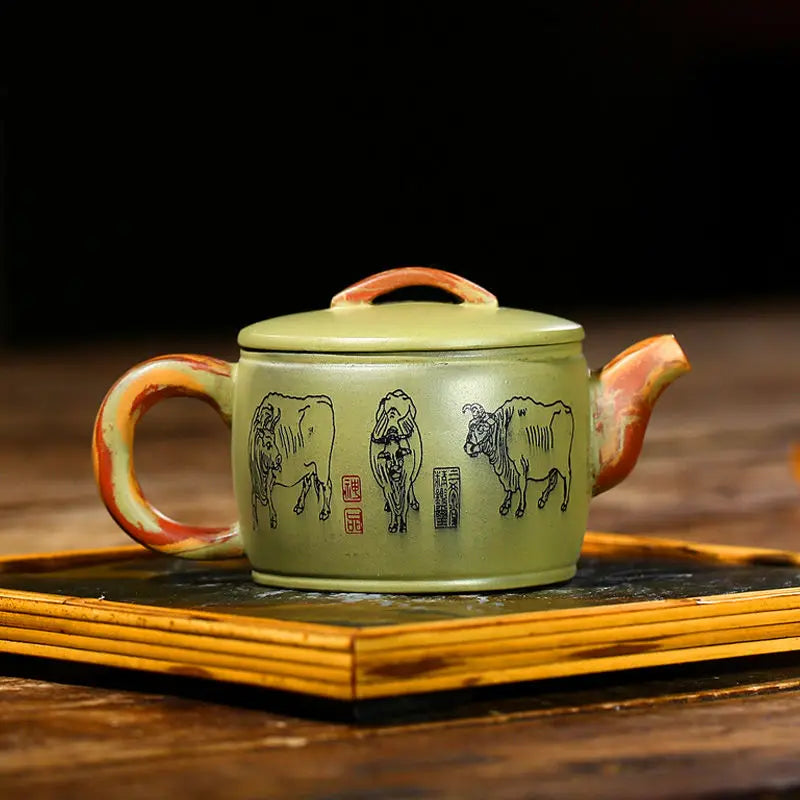 200ml Yixing Purple Clay Teapots Ball Hole Filter Pot Beauty Kettle Handmade Zisha Tea Set Gifts