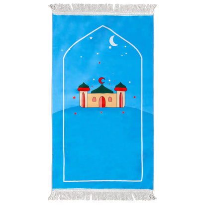 Muslim Kids Prayer Mat Islamic Soft Prayer Rug Islam Eid Gift Tapis De Priere