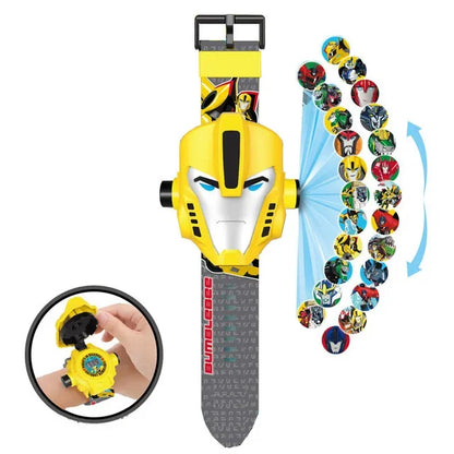17 Style Disney Cartoon Children Watch 3D Projection Cartoon Superheroes Spider-Man Iron Man Digital Watches Children Watch Toy
