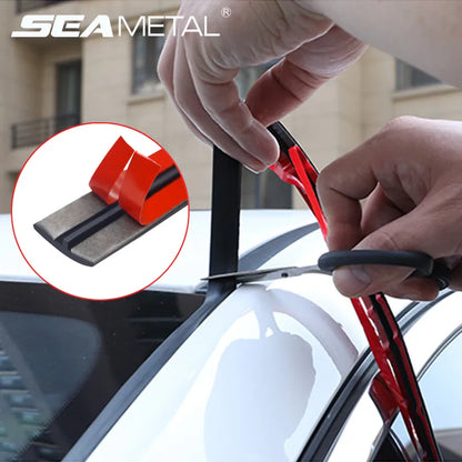 Car Rubber Seal Strips Auto Seal Protector Sticker Window Edge Windshield Roof Rubber Sealing Strip Noise Insulation Accessories