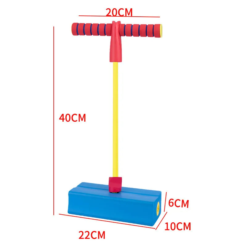 Kids Sports Games Toys Foam Stick Jumper Indoor Outdoor Fun Fitness Equipment Improve Bounce Sensory Toys for Boy Girl Gift