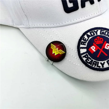 NEW Super Hero Golf Ball Marker With Magnetic Hat Clip Iconic Style Golf Game Accessories VARIOUS DESIGNS