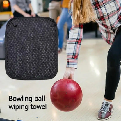 Microfiber Bowling Cleaning Towel Microfiber Bowling Shammy Pad With EZ Grip Non-Slip Bowling Ball Shammy Pad for Cleaning