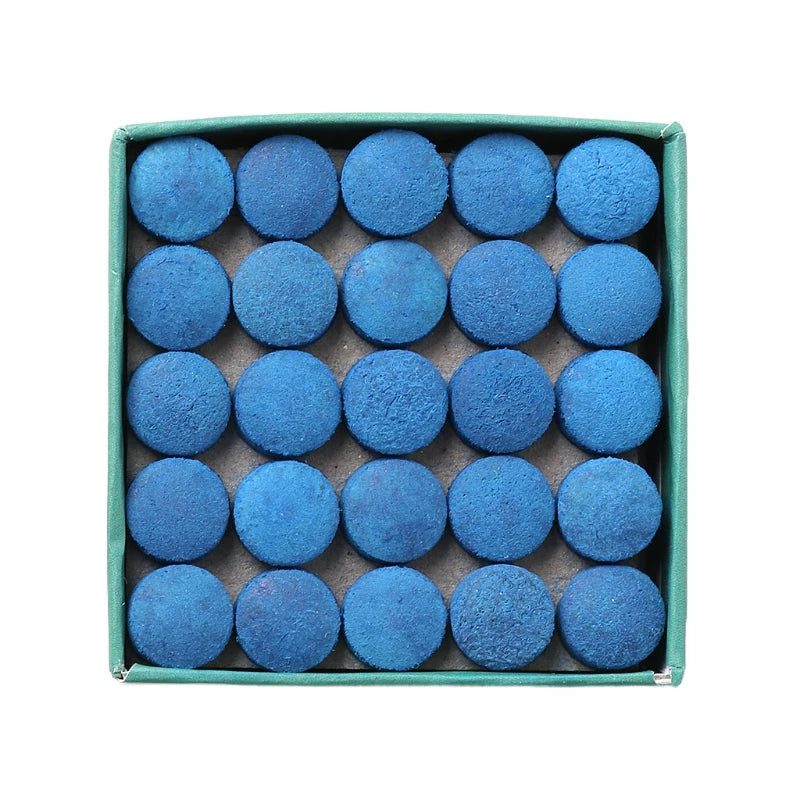 50Pcs Pool Cue Tips Billiard Cue Stick Replacement Tips With Storage Box Snooker Pool Cues Blue Cue Tips for Pool Cues