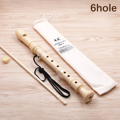 Professional Eight Hole Treble Flute 8-Hole Soprano Recorder Clarinet Black Sound Easy Adjustable Food Grade ABS Non-Toxic