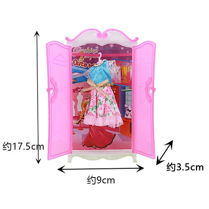 Mini Furniture for Barbiees Doll House Chair Shoe Skate Clothes for Barbies Doll Accessories Kelly 1:12 Doll DIY Toys for Girls