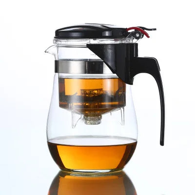 Promotion Genuine Glass Teapot Tea Kettle 500ML Detachable Tea Pot Press This Button to Filter the Tea