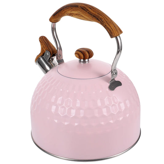 Stainless Steel Kettle Practical Pink Tea Kettles Electric Silver Coffee Gooseneck Water Pot Cafe Kitchen