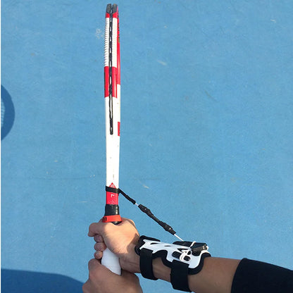 CROSSWAProfessional Tennis Trainer Practice Serve Ball Machine Sports Training Tool Self-Study Correct Wrist Posture Accessories