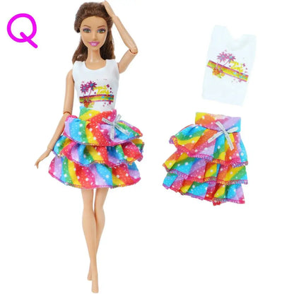 BJDBUS Doll Dress Newest Handmade Party High Quality Accessories Clothes for Barbie Doll Cloth Baby Girl Gift Toy Pants Skirt