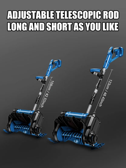 Brushless Electric Snowplow Snow Sweeper Battery Display Cordless Snow Shovel Clean Street Courtyard for Makita 21V (No Battery)