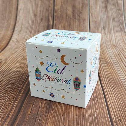 5Pcs Eid Mubarak Gift Box Ramadan Candy Cookie Boxes for Kids Ramadan Packaging Eid Gift Packing Box Ramadan Decoration 2024