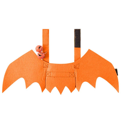 Halloween Cat Clothes Bat Wings Funny Dog Cosplay Costume With Pumpkin Bells 2023 New Dog Clothes Pet Supplies