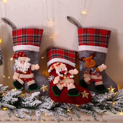 Personalized Christmas Stockings Custom Name Stocking Family Stockings Christmas Gift Christmas Red Stocking Christmas Ornament