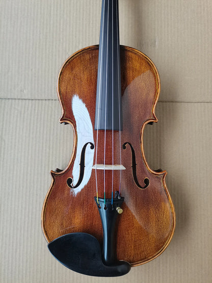 All Handmade Dark Brown Cashew Violin 4/4 Adult Student Stradivarius 1715 Professional Violino Musical Instruments With Case Bow