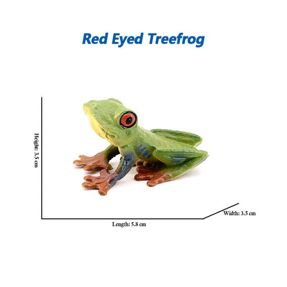 Figure Toy Frog Models Rainforest Animal Figurines TreeFrog Rana Deltoides Action Figures Bullfrog Animals Toys Games Kids Gifts