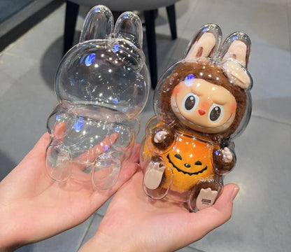 New LABUBU Clear Macaron Case, Dust Case, Popmart Bubble Mart Doll Accessories, Doll Accessories, Christmas and New Year Gifts