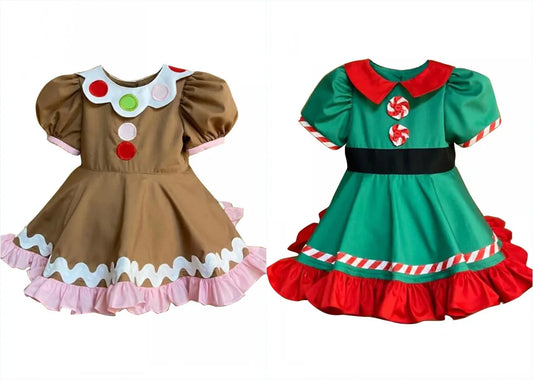 Ugly Christmas Holiday Sweater Dress Christmas Cookies Dress Christmas Cookies Dress Ginger Bread Costume Kids Gingerbread Dress