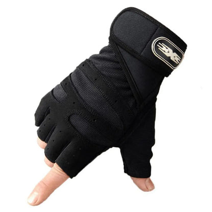 Weightlifting Gym Men Gloves Fitness Anti-Slip Dumbbell Anti-Shock Half Finger Body Building Training Sports Cycling Women Glove