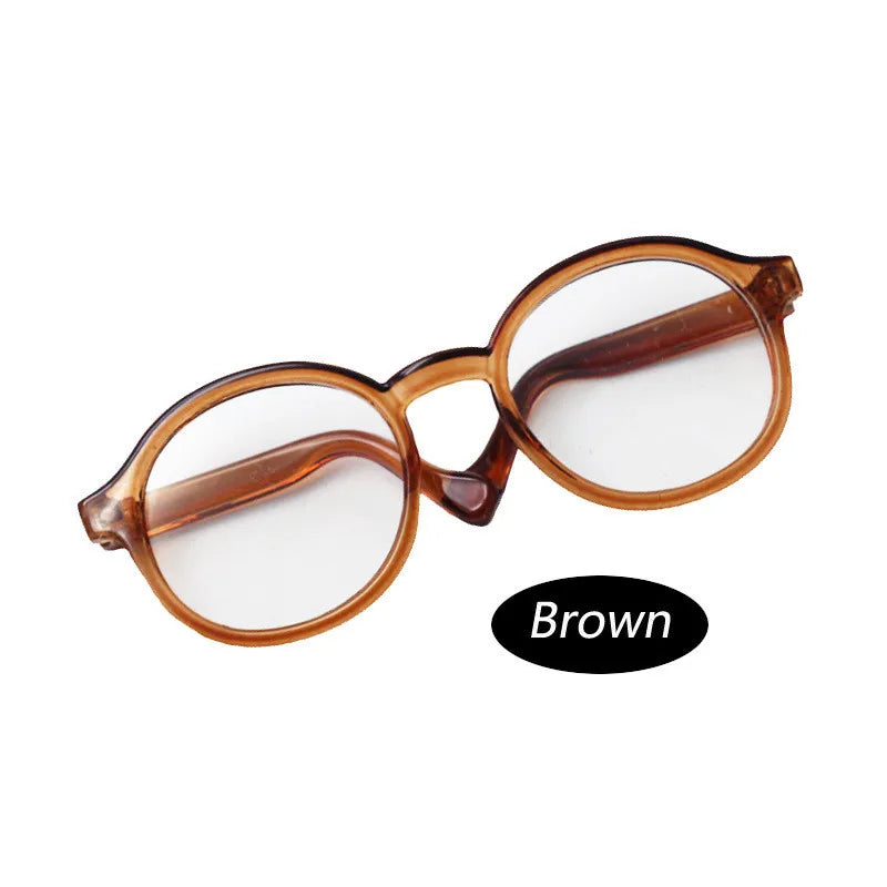 6.5cm 9cm Transparent Plastic Glasses for 1/8 1/6 1/3 1/4 BJD for Labubu MSD SD Plush for EXO Doll Sunglasses