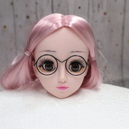 5pcs Cute Round Doll Glasses Frame for Bjd Fashion Plush Toy Glasses Dolls DIY Accessories Dress Up Toys for Girls