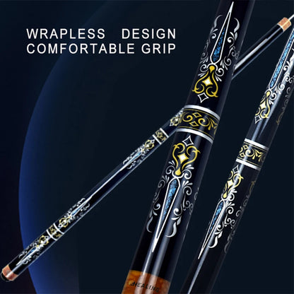 HEALING CUE- Carbon Fiber Pool Cue Black Technology Low Deflection Billiard ,12.4mm,147cm,19-20oz Billiard Pool Stick