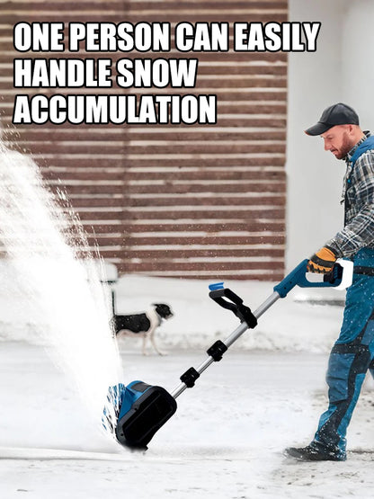 Brushless Electric Snowplow Snow Sweeper Battery Display Cordless Snow Shovel Clean Street Courtyard for Makita 21V (No Battery)