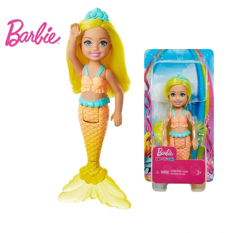 Original Barbie Mini Chelsea 10cm Dolls for Girls Genuine Top Brand Mattel Toys for Kids Children Baby Christmas Birthday Gifts