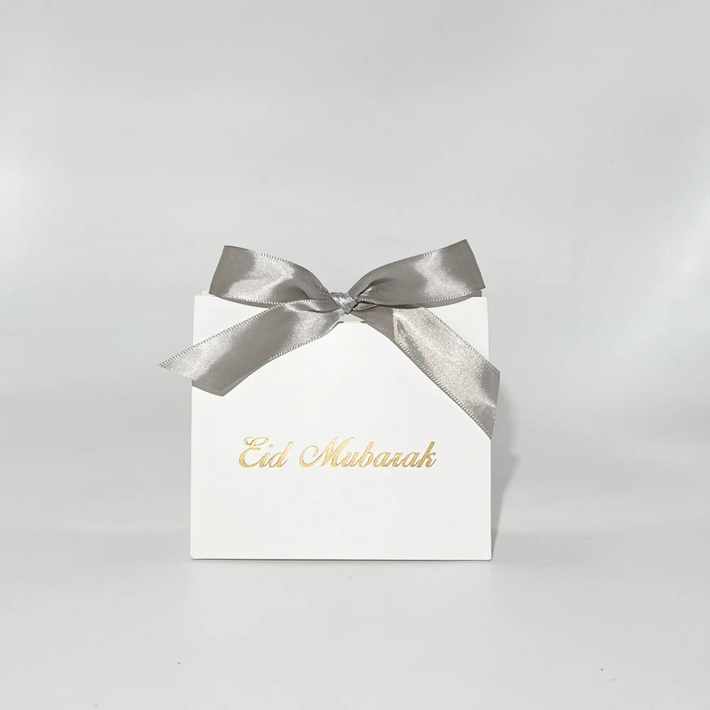Eid Mubarak Gift Box Bag  Candy Cookie Box Eid Mubarak Decoration Set 2023 Muslim Lslamic Party Favor Supplies