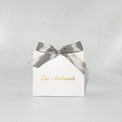 Eid Mubarak Gift Box Bag  Candy Cookie Box Eid Mubarak Decoration Set 2023 Muslim Lslamic Party Favor Supplies