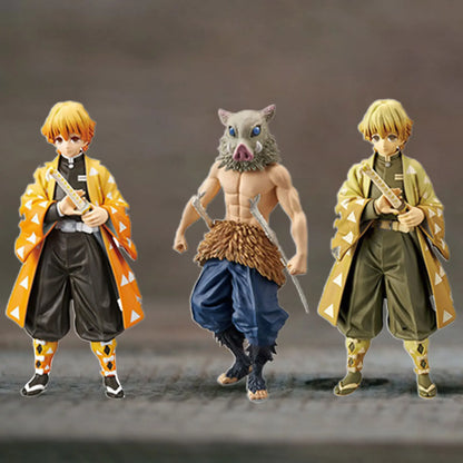 14CM Anime Demon Slayer Toy Kimetsu No Yaiba Figure Kamado Tanjirou Action Figure Agatsuma Zenitsu Nezuko Warrior PVC Model Toys