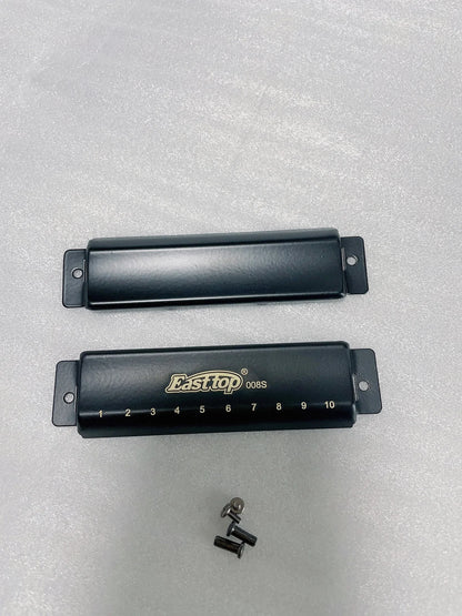 EASTTOP T008s/K COVER 10 Holes Blues Harmonica Harp Richter Harmonica With 12 Keys Good Quality Harmonica for Kids Players