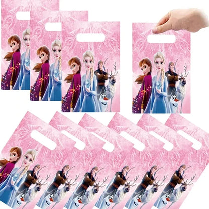 10-50pcs Frozen Party Favor  Gift Bags Frozen Anna Elsa Goody Bags Olaf Favor Bags Birthday Party Supplies Decorations Gifts