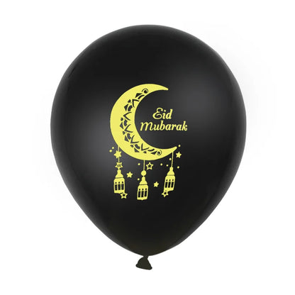 10Pcs Eid Al-Adha Balloon Ramadan Eid Mubarak Ballons Decorations Ramadan Kareem Gift Islamic Muslim Holiday Party Decor