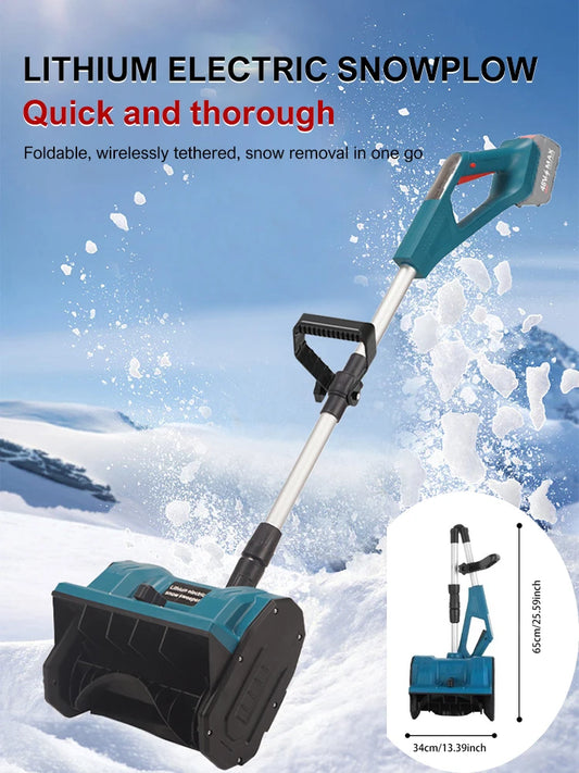 Cordless Electric Snowplow Lithium Electric Snow Sweeper Cordless Snow Shovel for Makita 18V (No Battery) Efficient Snow Thrower