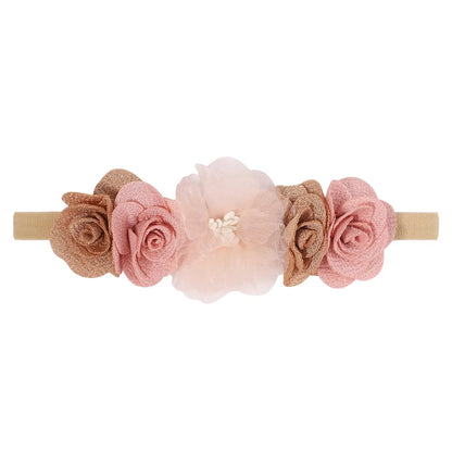 1Pcs Baby Girl Headband Cute Flower Elastic Hair Band Newborn Head Toddler Headband Headwear Kids Accessories Christmas Gifts